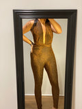 Shine Girl Suit Golden