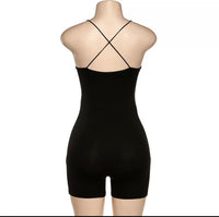 Seamless Black Romper