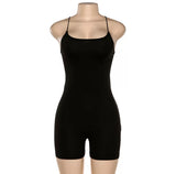 Seamless Black Romper