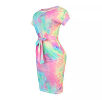 Tie Dye Casual Dress